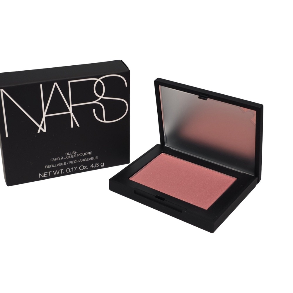NARS Blush Orgasm 0.17 oz 4.8 g Refillable Pressed Powder Shimmer Peachy Pink - Picture 3 of 13